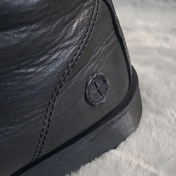 Dr. Martens 11563 Leather Boots Side Zip Lace Up Mens 12 - Picture 9 of 11